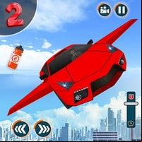 Flying Car Shooting Game: Modern Car Games 2020